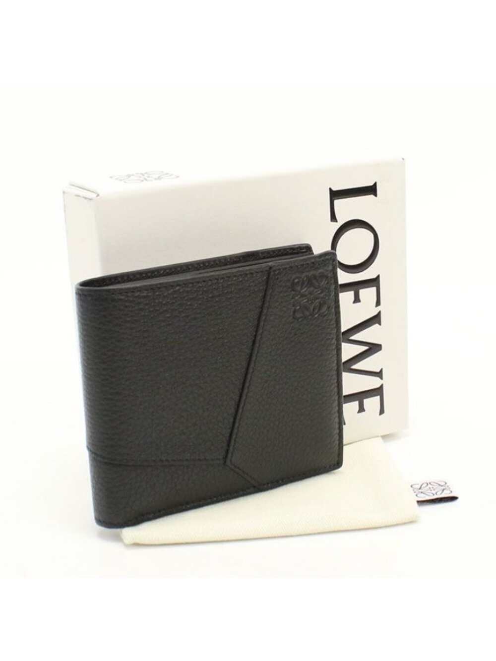 Loewe Bifold Coin Wallet Puzzle Supplement Grain Calfskin
